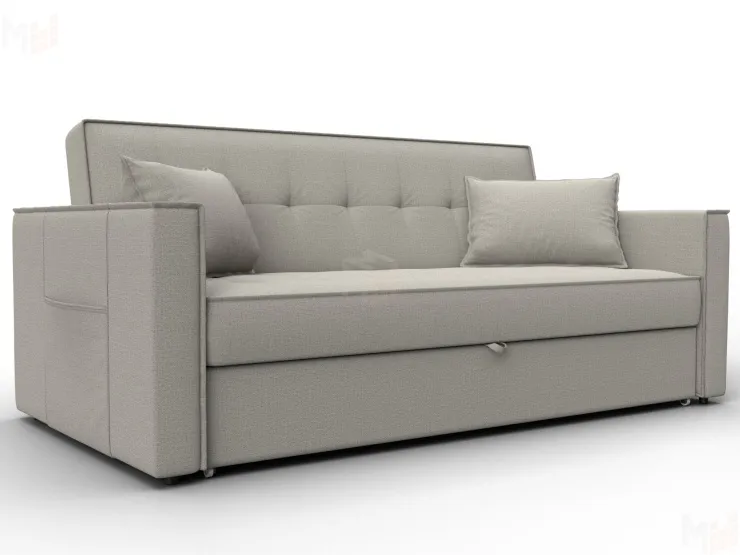 Диван прямой Лига-104 (160) ( Амур 02 бежевый )