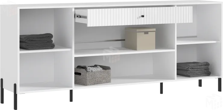 Комод Оливия (белый) ножки металл