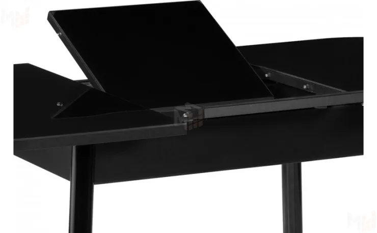 Стол раскладной стеклянный Вин 120 Черный