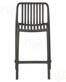 Стул полубарный DOBRIN CHLOE (темно-серый)