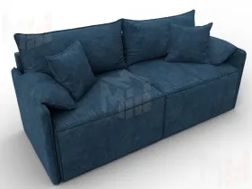 Диван прямой модульный Лига-106 ( BRUT 11 синий )