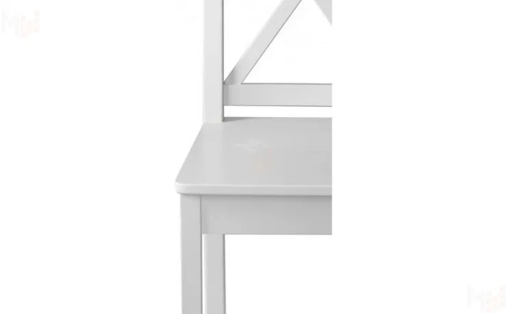 Стул деревянный с жестким сиденьем Бергольф Белый