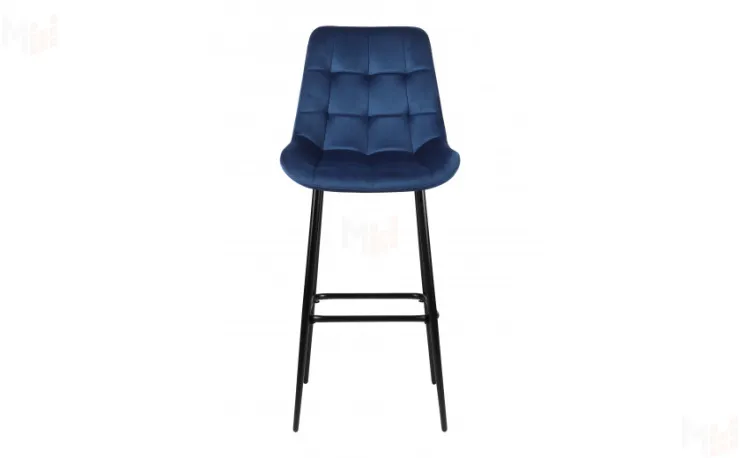 Барный поворотный стул Эйден Confetti blue/черный