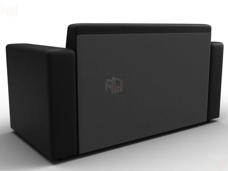 Диван прямой Лига-093 ( Черный )