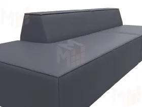 Диван прямой модульный Монс Модерн левый ( GRIFON 15 серый )