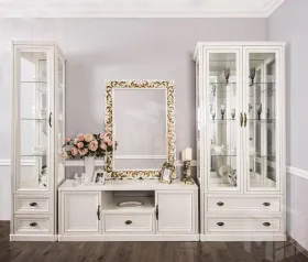 Зеркало Натали белый глянец (гостиная)