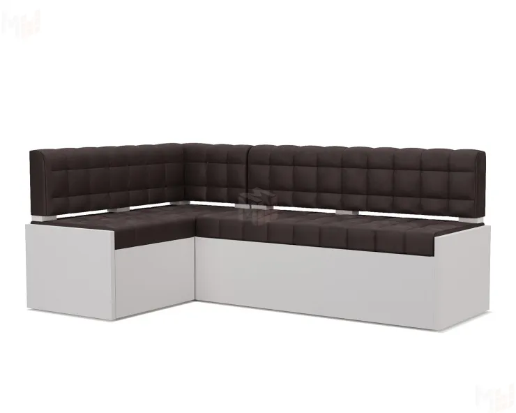 Ганновер Левый угол (Бархат шоколадный STAR VELVET 60 COFFEE) 208х82х133 см