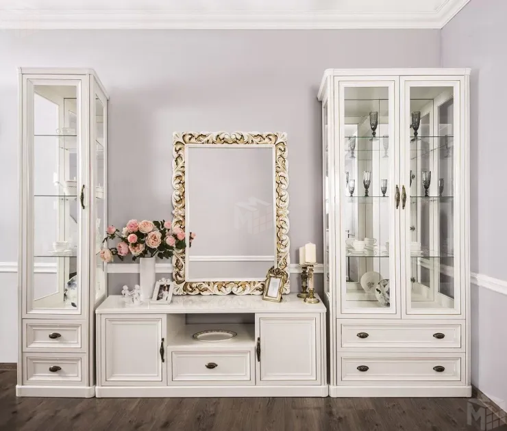 Зеркало Натали белый глянец (гостиная)