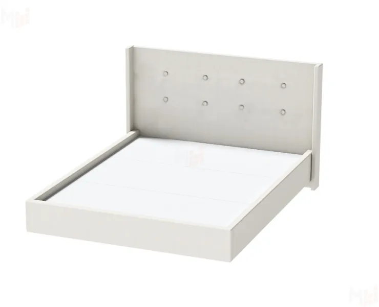 Кровать арт. 021 экокожа Sontex Milk (ЛН) 1600x2000