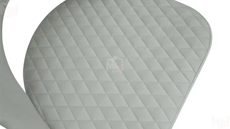 Стул Гэтсби К2 Белый матовый, Велюр Confetti Silver