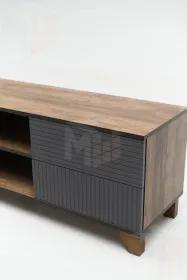 Тумба под ТВ Копенгаген с нишей (дуб самдал/серый графит)