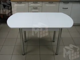 Стол Евро раскладной 1000*680 (белый), ножки хром