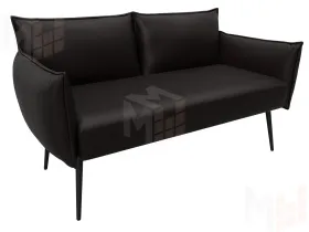 Диван прямой Лига-083 ( экокожа GRIFON 12 коричневый )