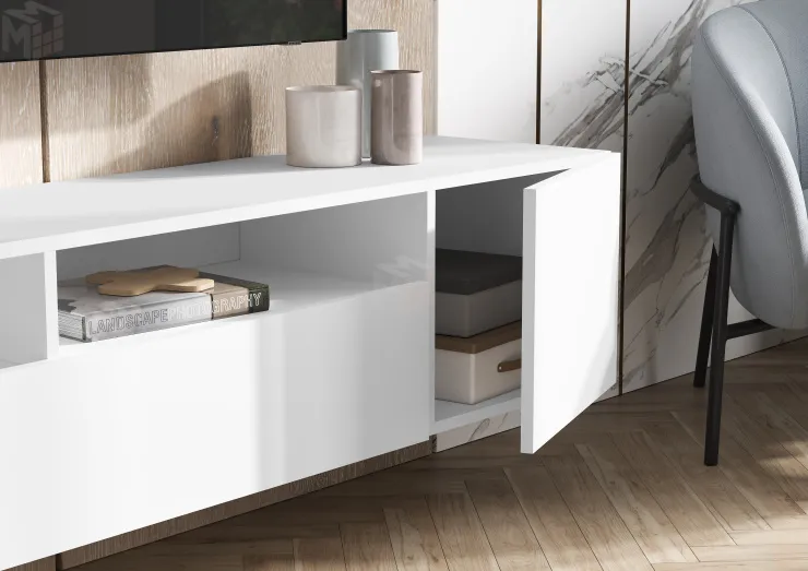 Тумба ТВ Сити (белый)