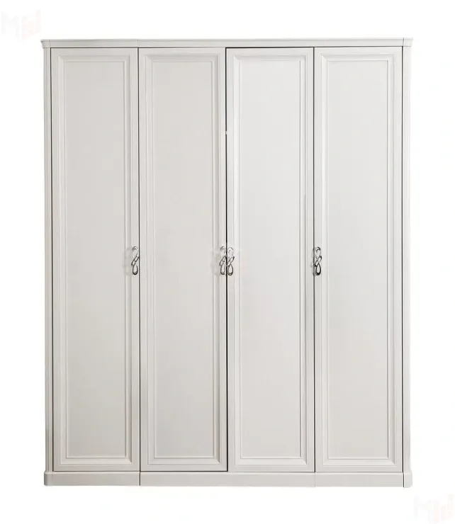 Шкаф Мишель 4-дверный (2+2) без зеркал белый матовый