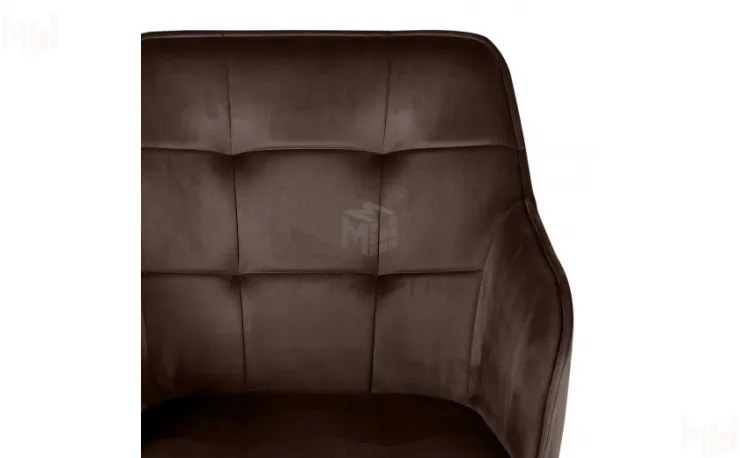 Кресло поворотное Мони Confetti coffee/черный