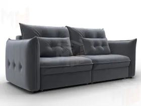 Диван прямой Лига-100 НПБ ( SEVEN 17 серый )