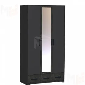 Шкаф для одежды и белья Айрис 444 Антрацит/Креатель
