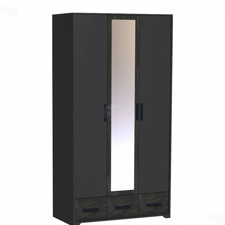 Шкаф для одежды и белья Айрис 444 Антрацит/Креатель