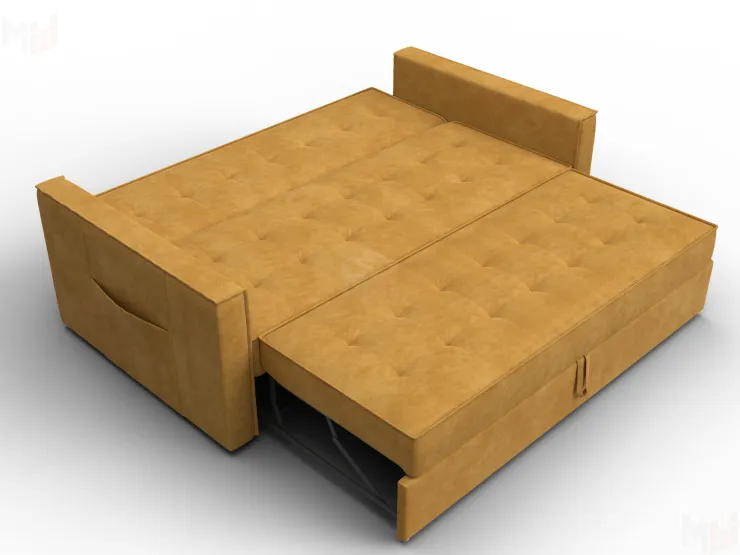 Диван прямой Лига-104 (160) ( BRUT 10 желтый )