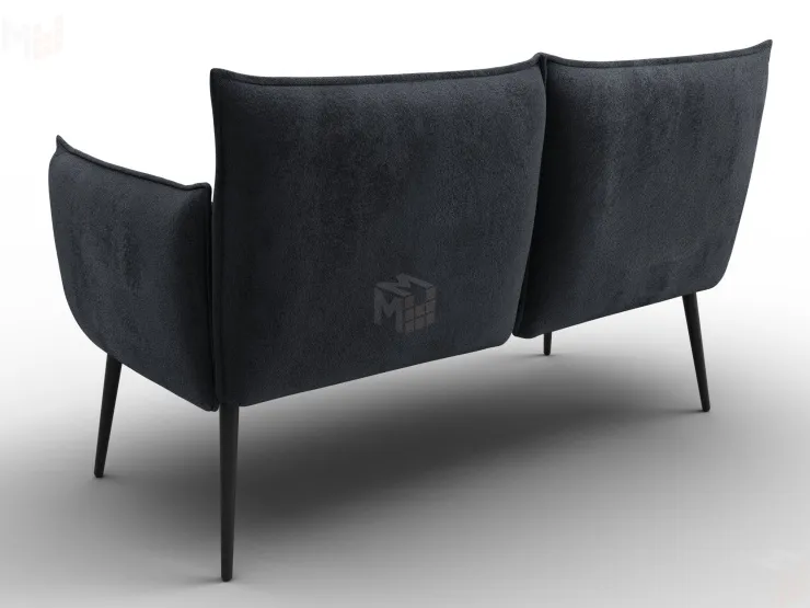 Диван прямой Лига-083 ( велюр TOWER 11 темно-серый )