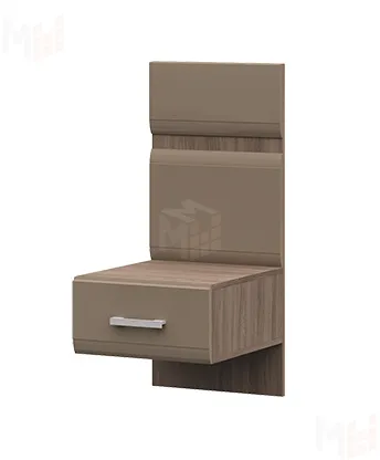 Тумба с надстройкой ТБ-2 Вегас ясень шимо темный - кофе с молоком