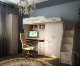 Шкаф узкий для детей Фанки Кидз Классика ФКК-13/10