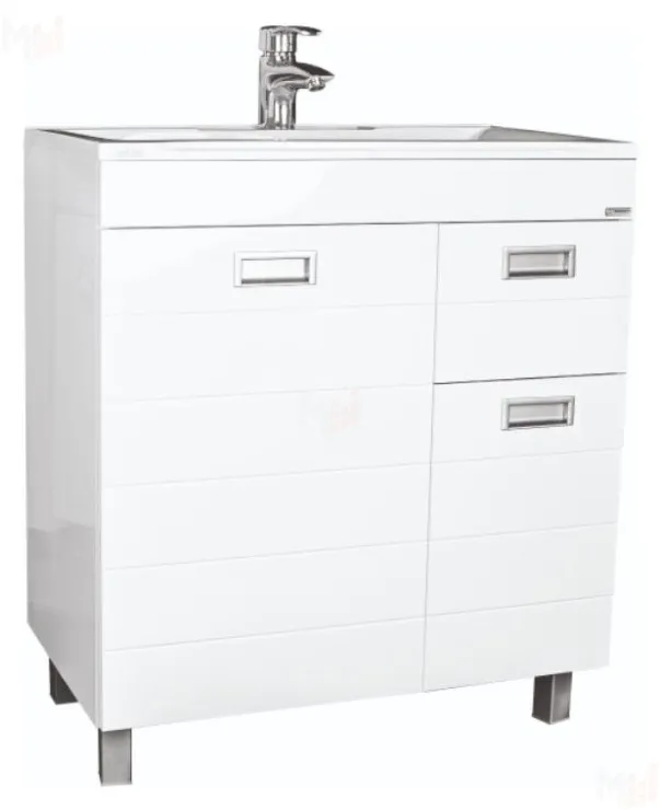 Тумба под умывальник "Elen 80" Cube с верхним ящиком В1 Домино