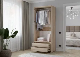 Шкаф Бостон 2-х створчатый 1000 с ящиками (сонома)