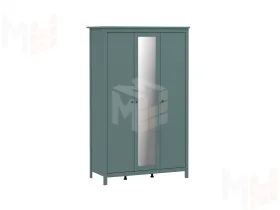 2.08.01.040.6 САГА шкаф 3 двери с зеркалом темно-бирюзовый