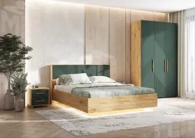 Спальня Ирис  Браш Мени Грин/Дуб Крафт