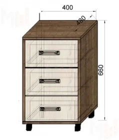 Тумба выкатная Фанки Тайм ФТ-08 