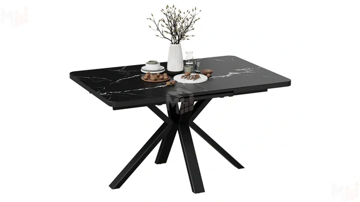 Стол обеденный Хэмптон Тип 1 черный мрамор