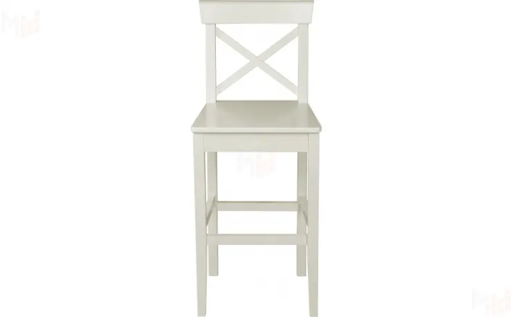 Стул полубарный деревянный с жестким сиденьем Бергольф Слоновая кость