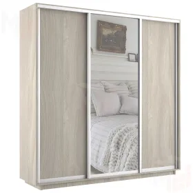 Шкаф-купе Экспресс трио 1 зеркало 2400 (ясень шимо)