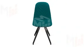 Стул Шерри К4 Черный муар, Велюр Confetti Izumrud