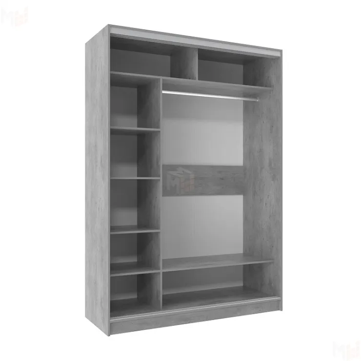 Шкаф-купе 1600 Домашний Зеркало Atelier светлый