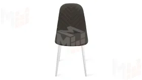 Стул Шерри К1С  Белый матовый, Велюр Confetti Stone