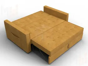 Диван прямой Лига-104 (140) ( BRUT 10 желтый )