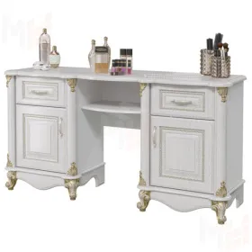 Стол туалетный Да Винчи СД-04 (белый патина)