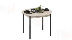 Стол обеденный раздвижной Терра Черный, Сонома