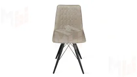 Стул Хьюго К3 Черный муар, Велюр Confetti Smoke