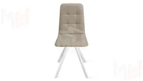Стул Аспен К2 Белый матовый, Велюр Confetti Smoke