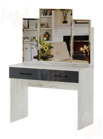 Столик туалетный  Беатрис Дуб Крафт белый-Антрацит