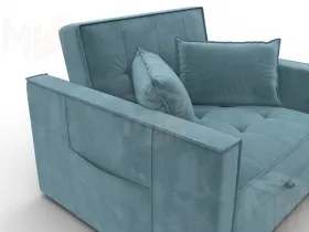 Кресло-кровать Лига-104 (80) ( SEVEN 113 бирюзовый )