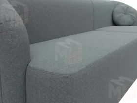 Диван прямой Лига-027 угол правый ( Амур серый )