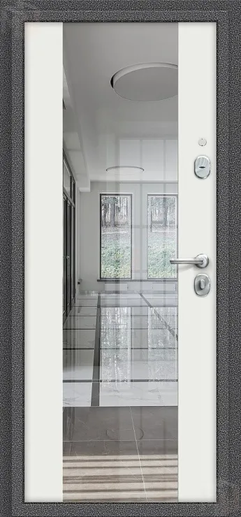 Входная металлическая дверь Тайга-7 Антик Серебряный 