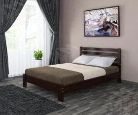 Кровать из массива Вероника 160*200 (орех темный)