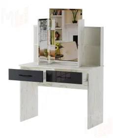 Столик туалетный  Беатрис Дуб Крафт белый-Антрацит