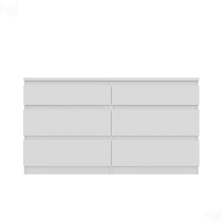 Комод Кастор 6 ящиков белый